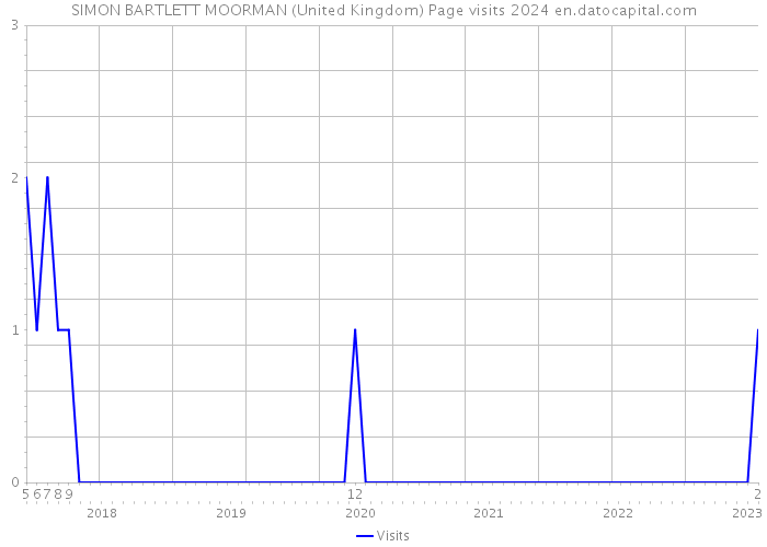 SIMON BARTLETT MOORMAN (United Kingdom) Page visits 2024 