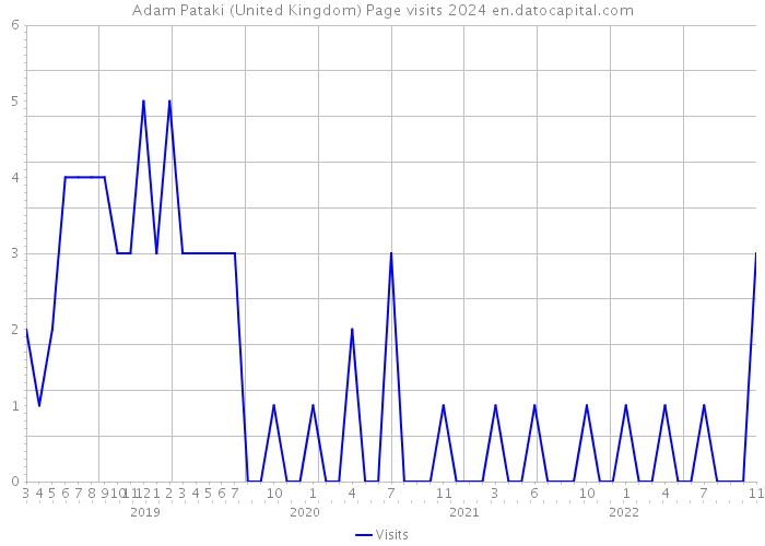 Adam Pataki (United Kingdom) Page visits 2024 