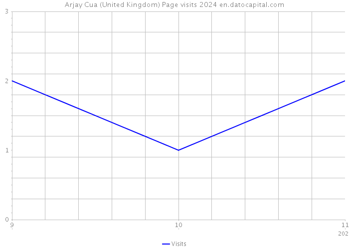 Arjay Cua (United Kingdom) Page visits 2024 