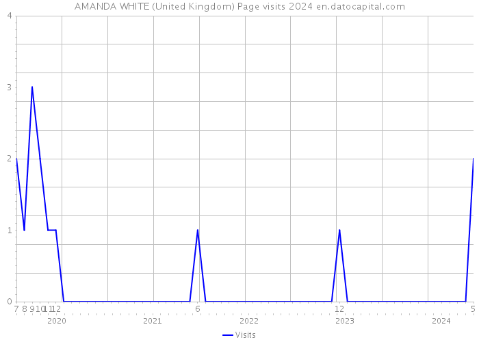 AMANDA WHITE (United Kingdom) Page visits 2024 