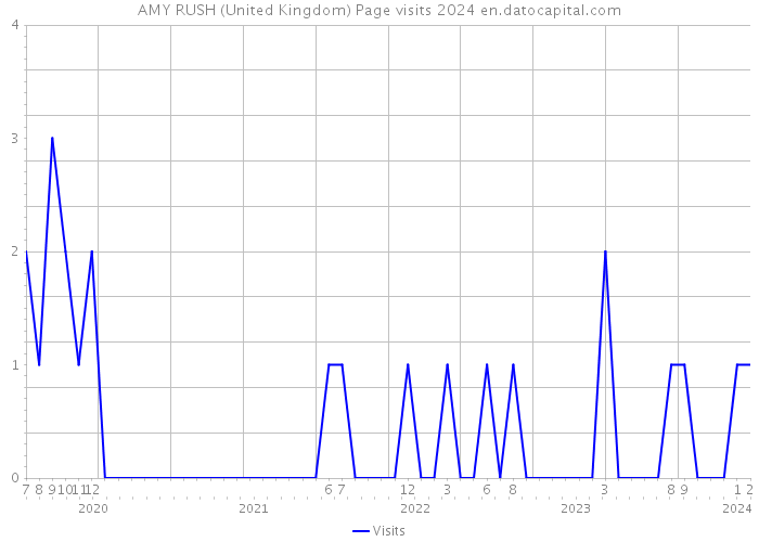AMY RUSH (United Kingdom) Page visits 2024 
