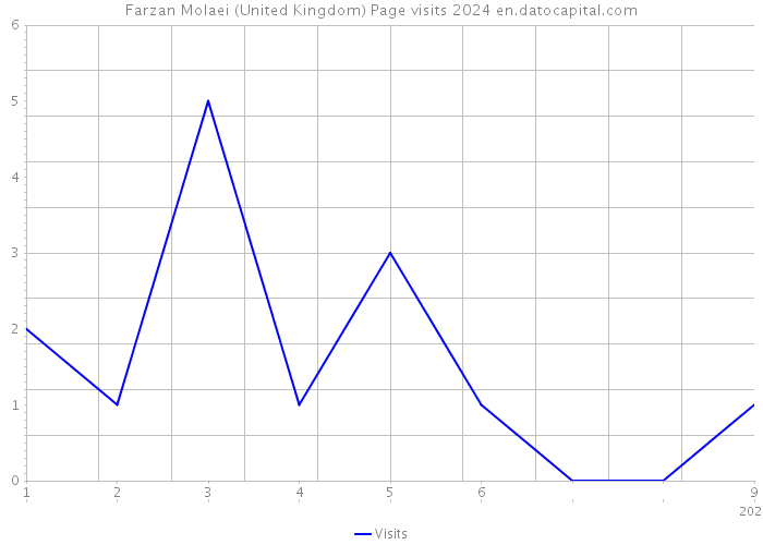 Farzan Molaei (United Kingdom) Page visits 2024 