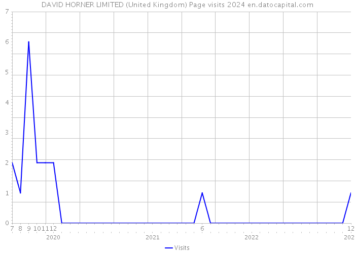 DAVID HORNER LIMITED (United Kingdom) Page visits 2024 