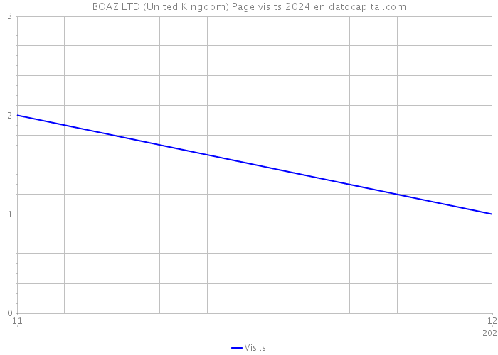 BOAZ LTD (United Kingdom) Page visits 2024 