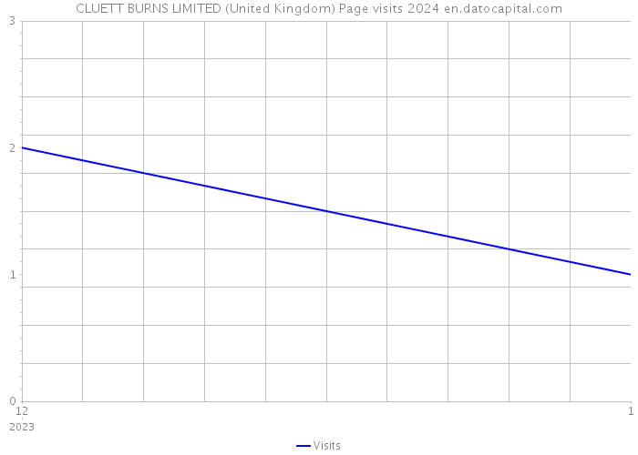CLUETT BURNS LIMITED (United Kingdom) Page visits 2024 