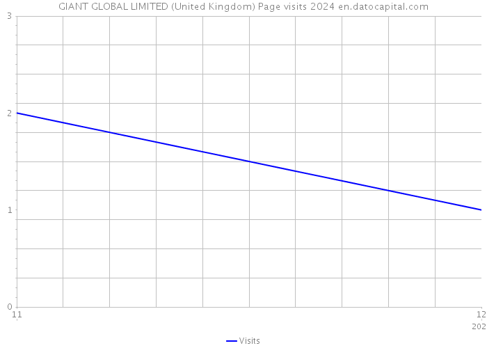 GIANT GLOBAL LIMITED (United Kingdom) Page visits 2024 