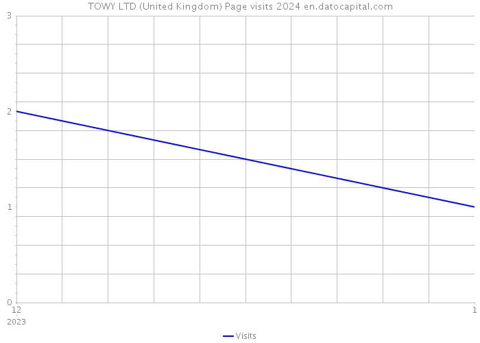 TOWY LTD (United Kingdom) Page visits 2024 