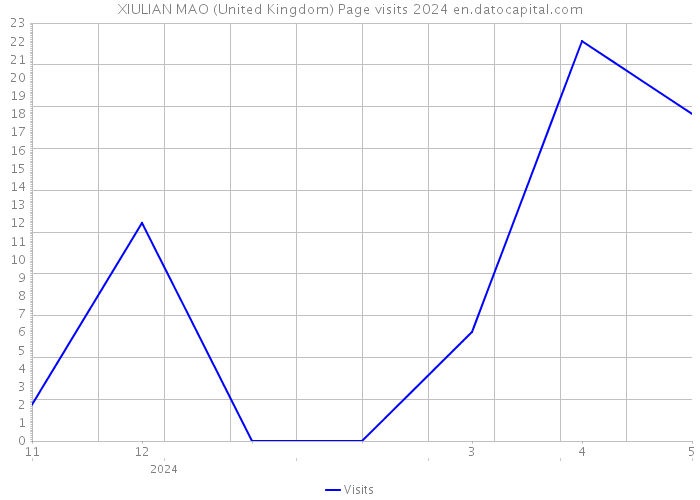 XIULIAN MAO (United Kingdom) Page visits 2024 