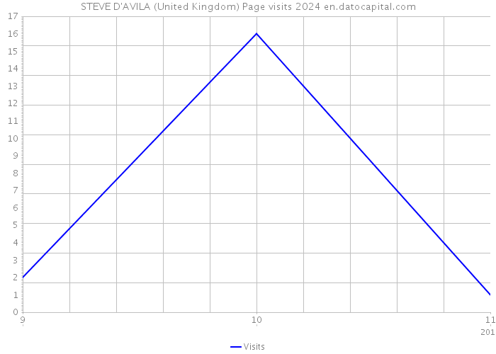 STEVE D'AVILA (United Kingdom) Page visits 2024 