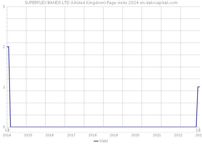SUPERFLEX BANDS LTD (United Kingdom) Page visits 2024 
