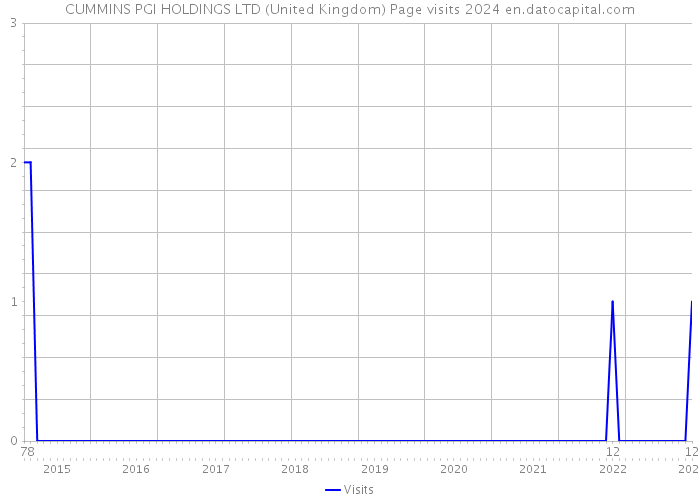 CUMMINS PGI HOLDINGS LTD (United Kingdom) Page visits 2024 