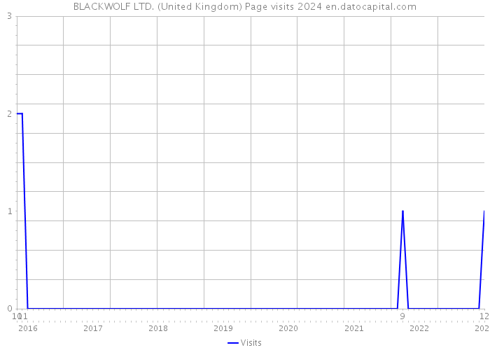 BLACKWOLF LTD. (United Kingdom) Page visits 2024 