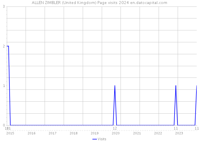 ALLEN ZIMBLER (United Kingdom) Page visits 2024 