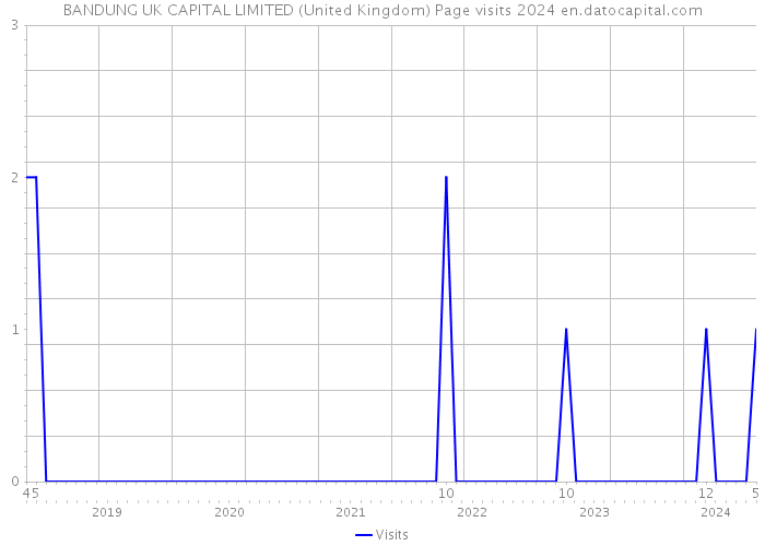 BANDUNG UK CAPITAL LIMITED (United Kingdom) Page visits 2024 