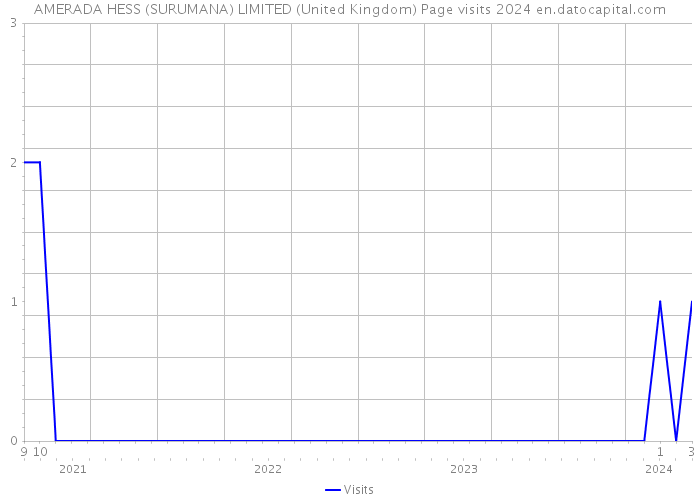 AMERADA HESS (SURUMANA) LIMITED (United Kingdom) Page visits 2024 