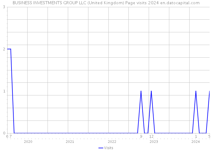 BUSINESS INVESTMENTS GROUP LLC (United Kingdom) Page visits 2024 