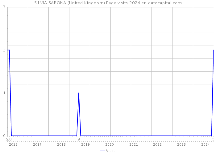 SILVIA BARONA (United Kingdom) Page visits 2024 