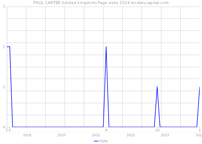 PAUL CARTER (United Kingdom) Page visits 2024 