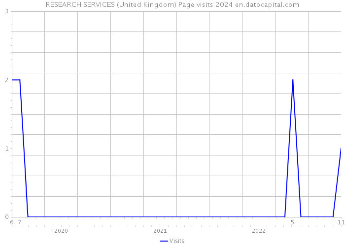 RESEARCH SERVICES (United Kingdom) Page visits 2024 
