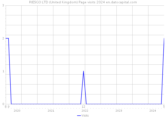 RIESGO LTD (United Kingdom) Page visits 2024 