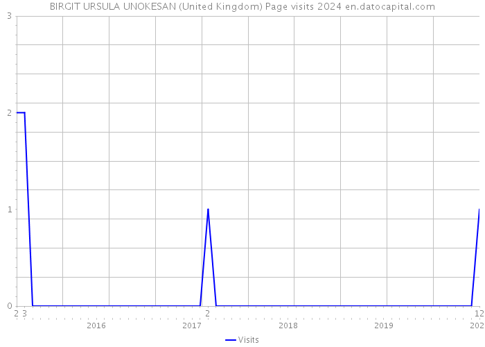 BIRGIT URSULA UNOKESAN (United Kingdom) Page visits 2024 
