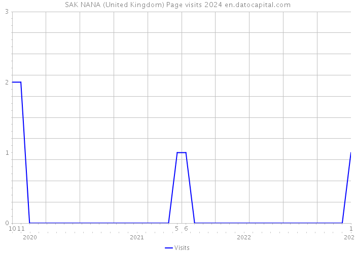 SAK NANA (United Kingdom) Page visits 2024 
