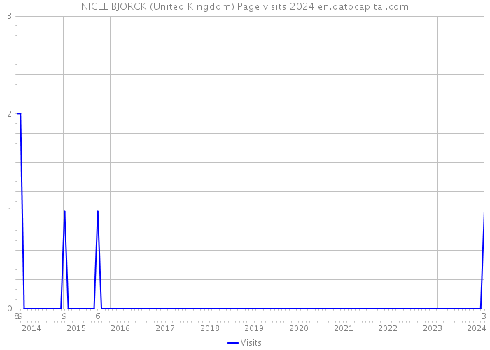 NIGEL BJORCK (United Kingdom) Page visits 2024 