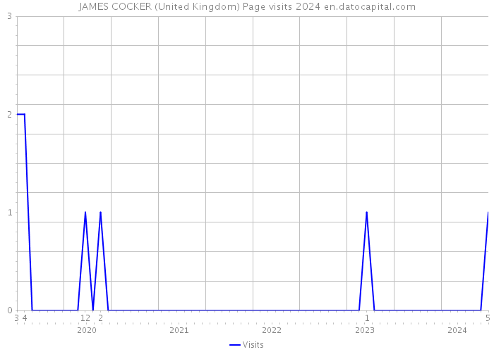 JAMES COCKER (United Kingdom) Page visits 2024 
