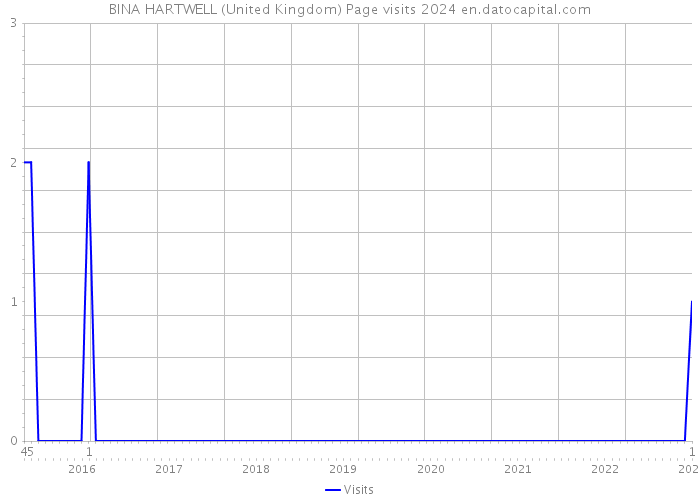 BINA HARTWELL (United Kingdom) Page visits 2024 