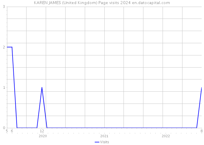 KAREN JAMES (United Kingdom) Page visits 2024 