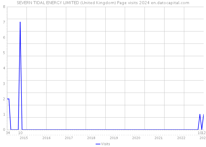SEVERN TIDAL ENERGY LIMITED (United Kingdom) Page visits 2024 