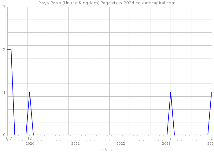 Yoyo Poon (United Kingdom) Page visits 2024 