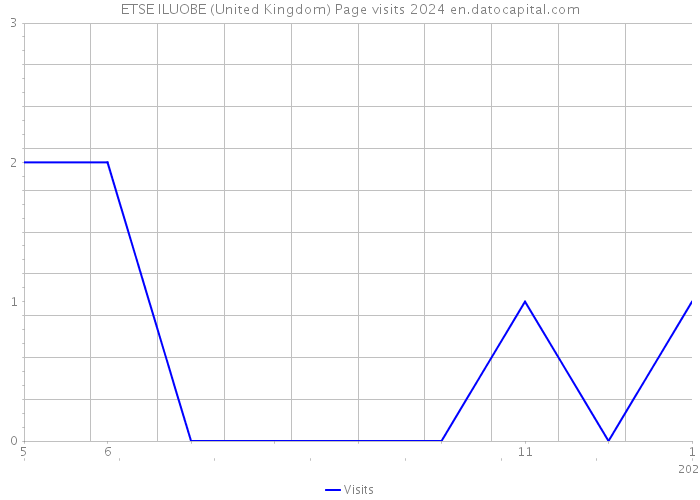 ETSE ILUOBE (United Kingdom) Page visits 2024 