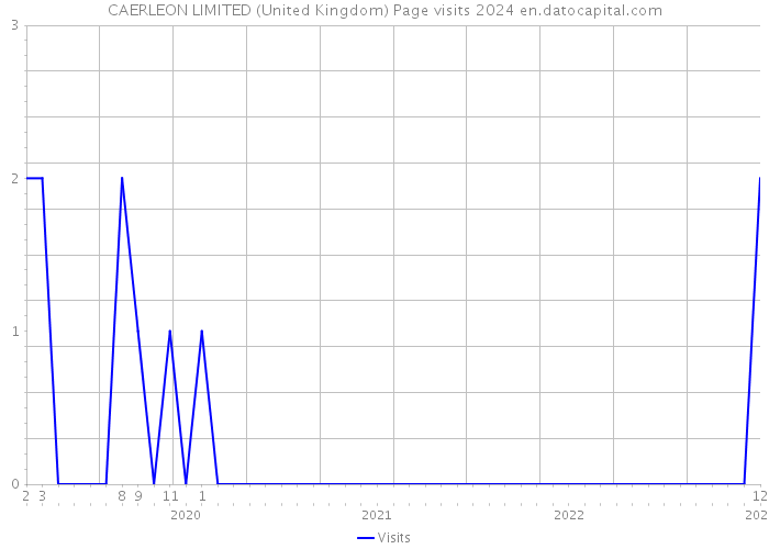 CAERLEON LIMITED (United Kingdom) Page visits 2024 