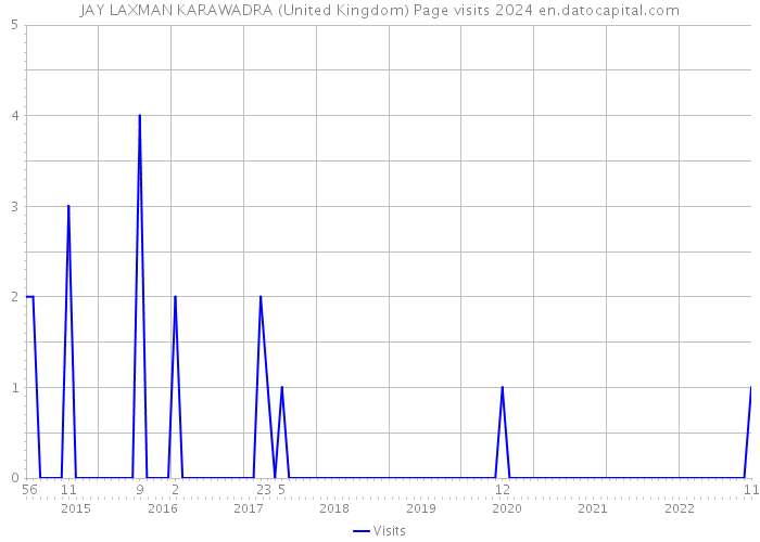 JAY LAXMAN KARAWADRA (United Kingdom) Page visits 2024 
