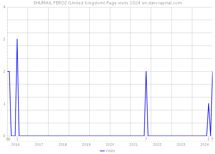 SHUMAIL FEROZ (United Kingdom) Page visits 2024 