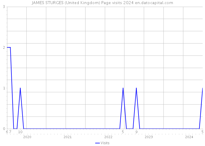 JAMES STURGES (United Kingdom) Page visits 2024 