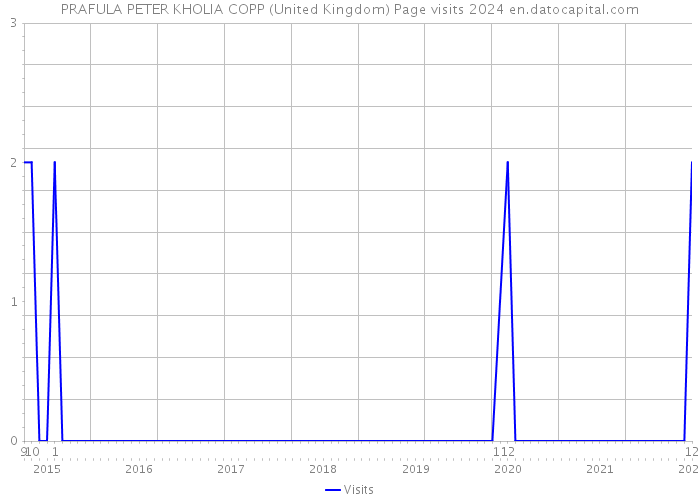 PRAFULA PETER KHOLIA COPP (United Kingdom) Page visits 2024 