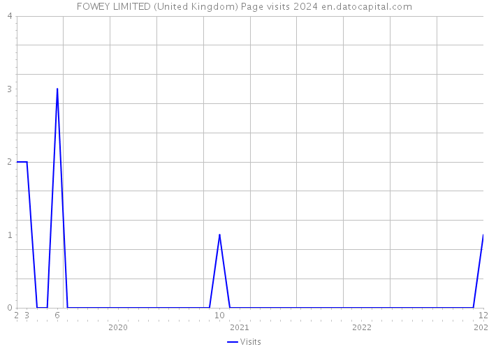 FOWEY LIMITED (United Kingdom) Page visits 2024 