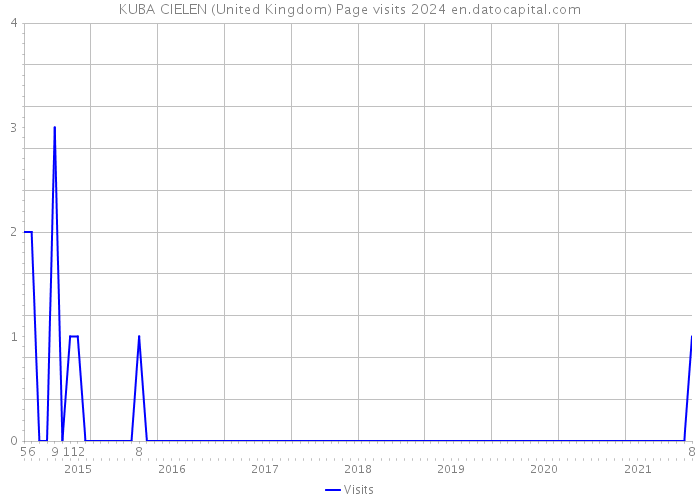 KUBA CIELEN (United Kingdom) Page visits 2024 