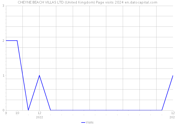 CHEYNE BEACH VILLAS LTD (United Kingdom) Page visits 2024 
