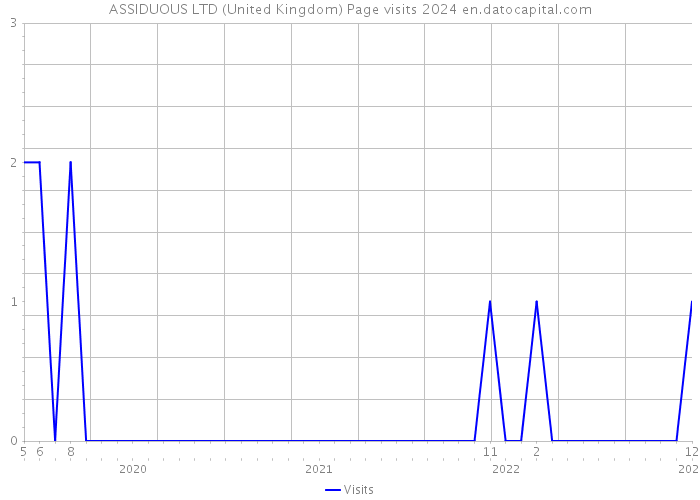 ASSIDUOUS LTD (United Kingdom) Page visits 2024 