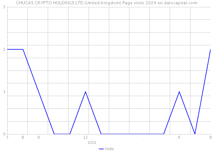 CHUCAS CRYPTO HOLDINGS LTD (United Kingdom) Page visits 2024 