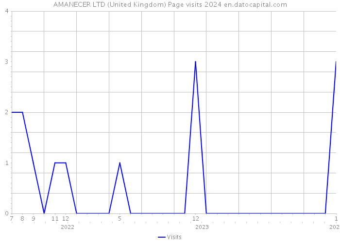 AMANECER LTD (United Kingdom) Page visits 2024 