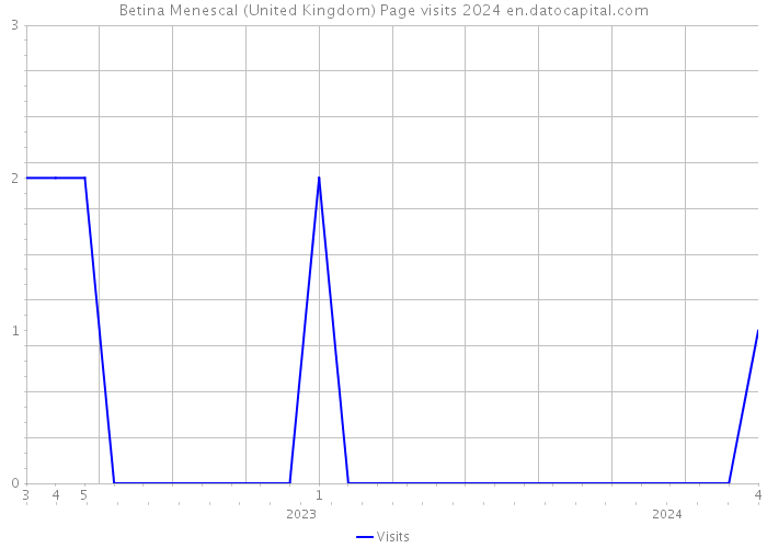 Betina Menescal (United Kingdom) Page visits 2024 