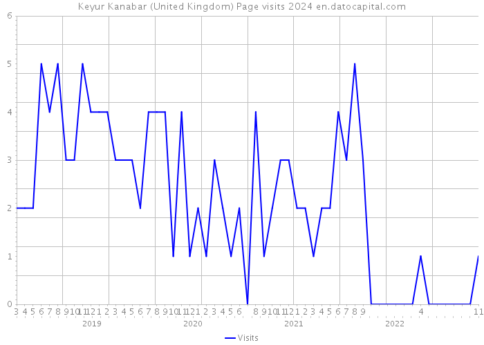 Keyur Kanabar (United Kingdom) Page visits 2024 