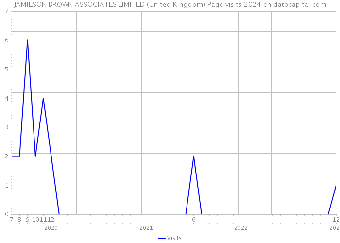 JAMIESON BROWN ASSOCIATES LIMITED (United Kingdom) Page visits 2024 