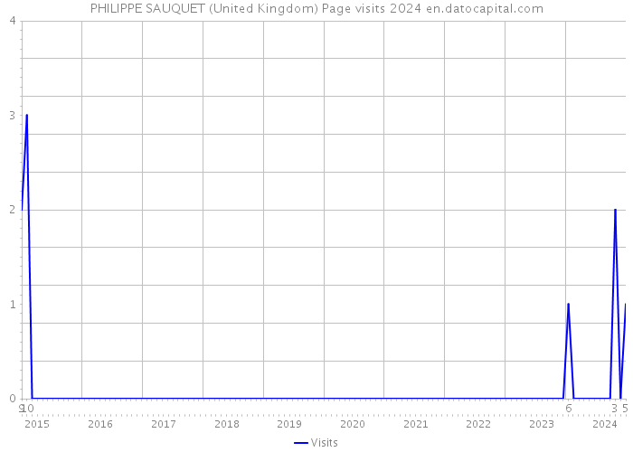 PHILIPPE SAUQUET (United Kingdom) Page visits 2024 