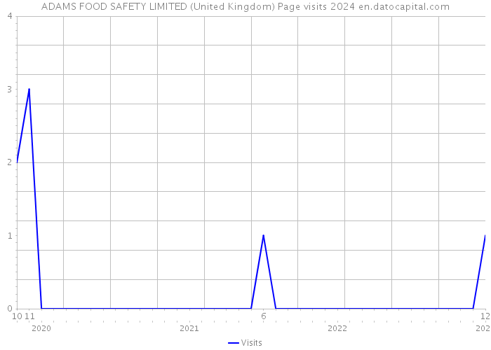 ADAMS FOOD SAFETY LIMITED (United Kingdom) Page visits 2024 