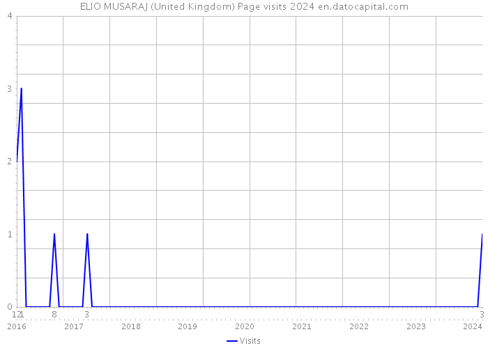 ELIO MUSARAJ (United Kingdom) Page visits 2024 